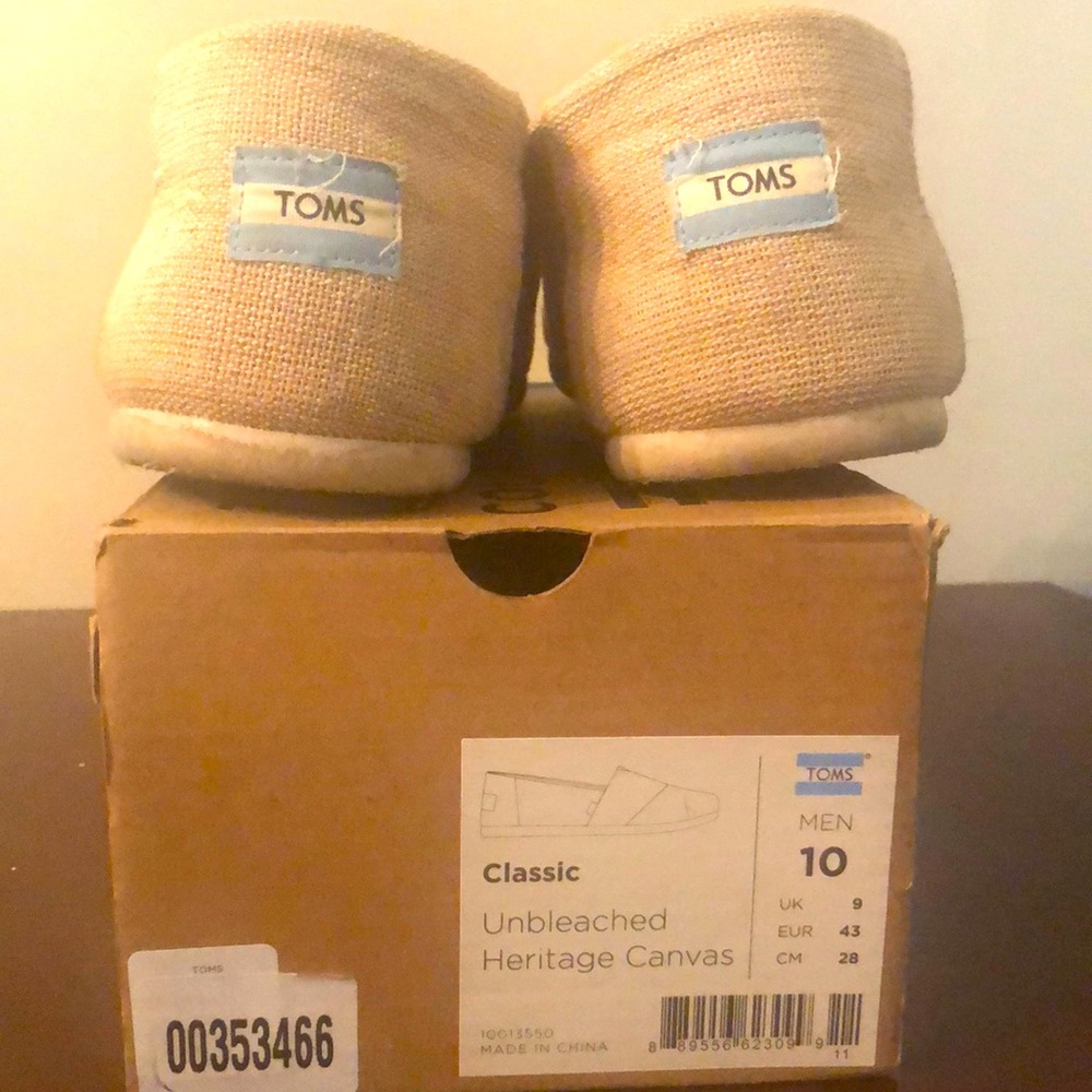 Toms Classic Unbleached Heritage Canvas Shoe
